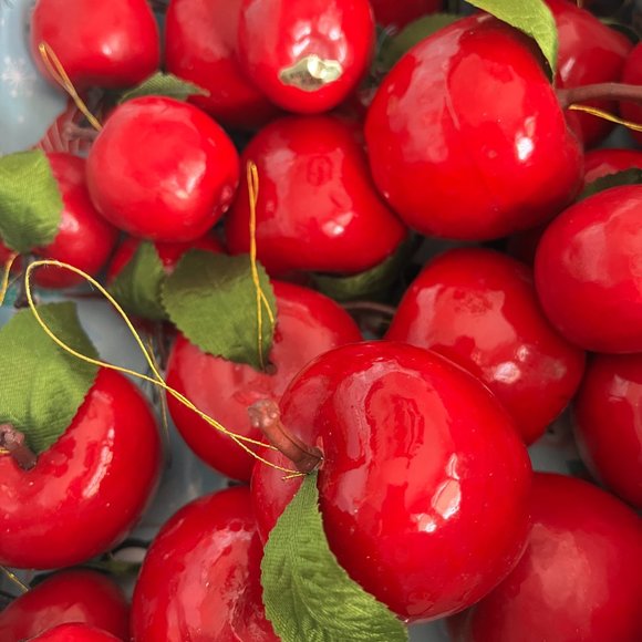 Vintage Other - 20 Vintage classic red apples Christmas ornaments